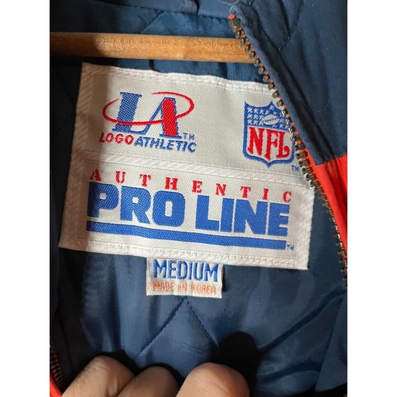 Vintage Chicago Bears Logo Athletic Sharktooth Jacket Men's M NFL Proline - Picture 10 of 16